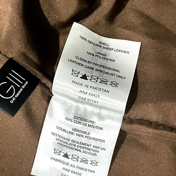 Telfar x Wilson’s Leather Size L Sold-out Limited Stock Chocolate Leather Jacket - Picture 5 of 16